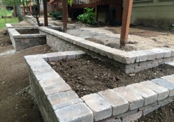 Outdoor Environments - stone flower bed 2